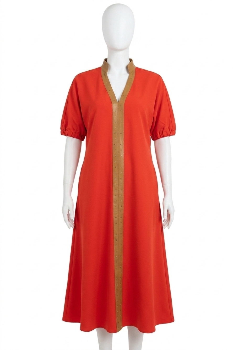 NEW EMILY MCCARTHY poppy maxi valiant dress in orange